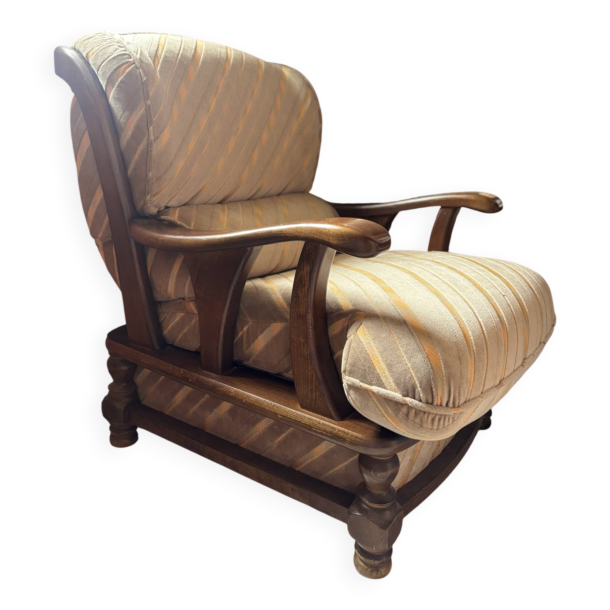 Fauteuil en bois massif