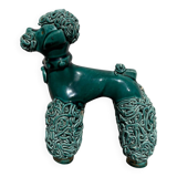 Spaghetti Green Ceramic Poodle Dog