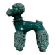 Spaghetti Green Ceramic Poodle Dog