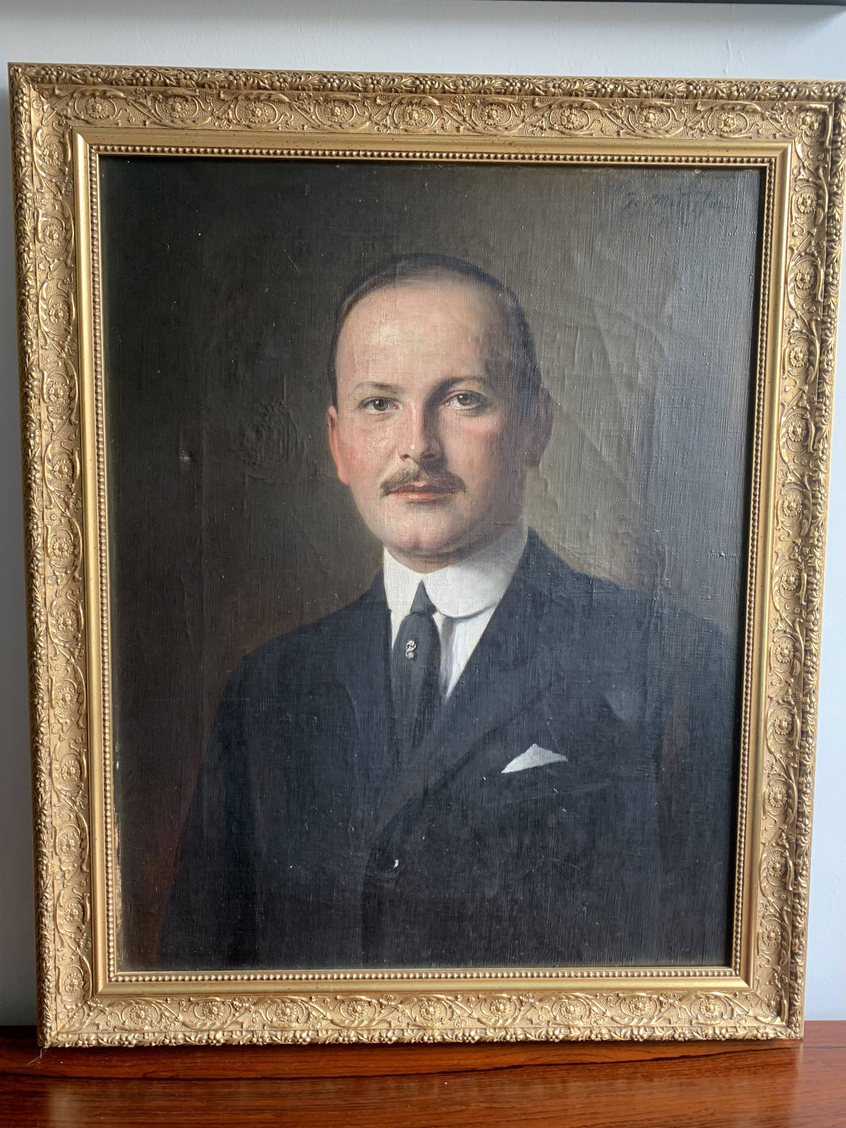 Oil painting "Portrait of a Man", 1922