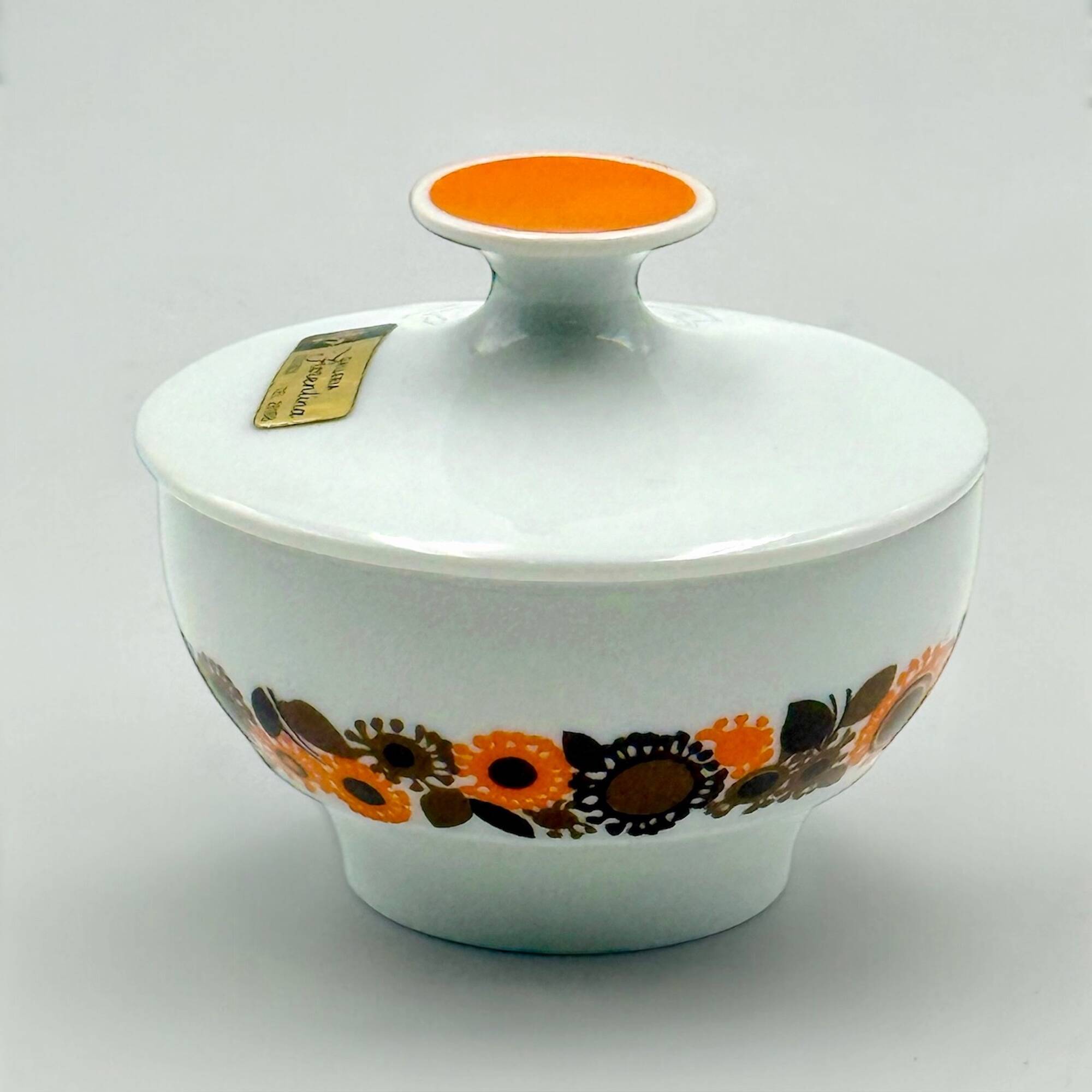 Service à café Thomas Rosenthal années 70 en porcelaine florale