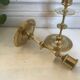 Pair of brass candle holders