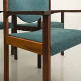 Set of 6 Scandinavian chairs in fully restored rosewood (seat, back and structure)