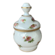 Opaline bottle hand-painted decoration early twentieth century