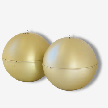 Pair of speakers speakers vintage Golden Ball 1970 diameter 40 cm!