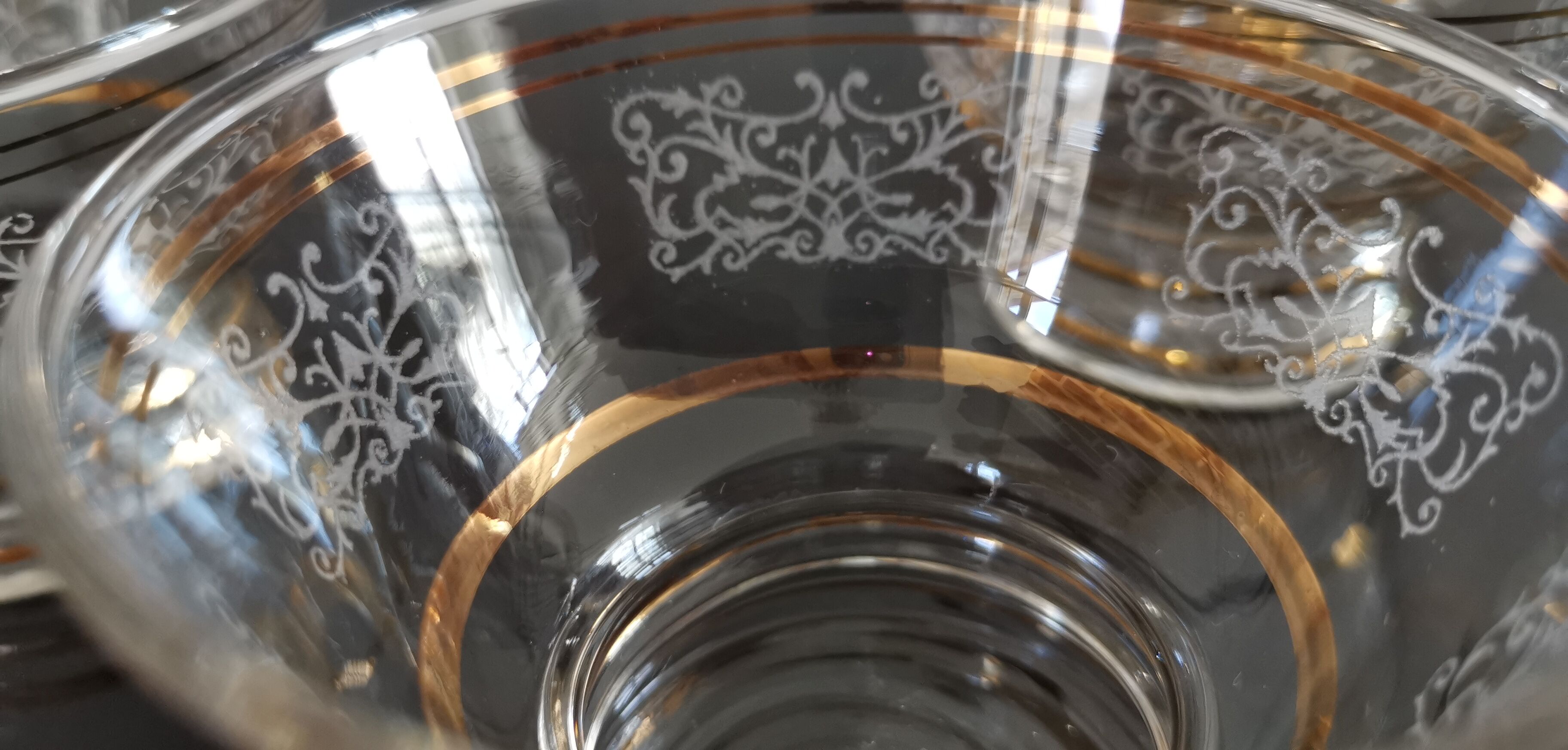 9 champagne glass cups 50s/60s