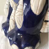 Pair of elephant ceramic side tables