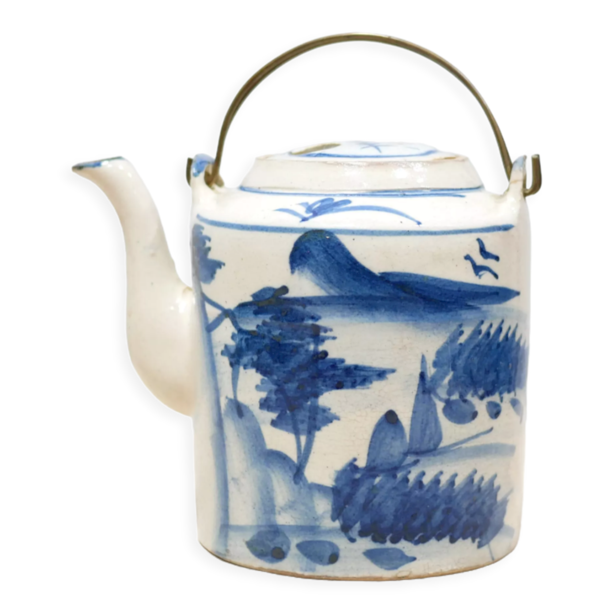 Théière chinoise ancienne en porcelaine