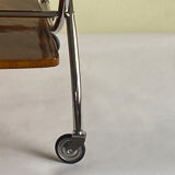 Art deco rolling bar cart, hungary 1930s