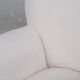 Pair of white boucle danish mid-century armchairs