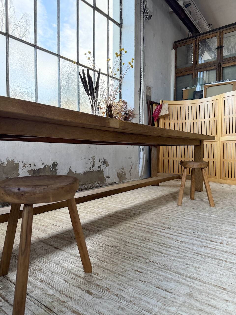 XXL solid oak farmhouse table 3.5m