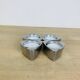 4 aluminum triangle candle holders, Ikea
