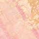 2x7 pink and brown turkish runner rug, 204x58cm
