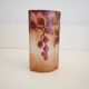 Legras quadrilobed vase from the "ruby" series in glass (1900 - 1910)