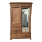 Large renovated country antique wardrobe