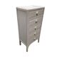 Commode ancienne française blanche/grise, début des années 1900