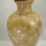 Straw-marquetry table lamp / Louis Drimmer/vintage