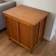 1950s vintage children's desk in light oak