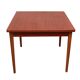 Table à manger extensible en teck, forme carrée