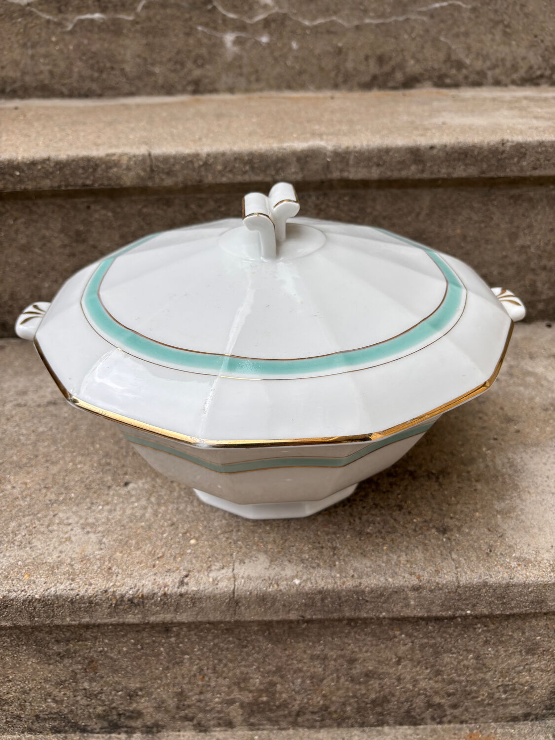 Art Deco Soup Tureen / Vegetable Dish – UML France Limoges – 1930s