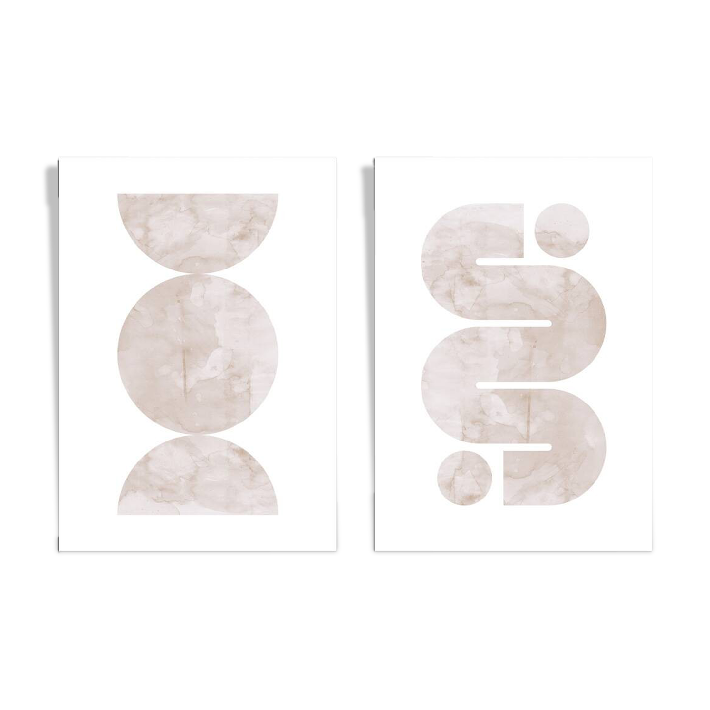 2 geometric art prints. (42x59.4cm)