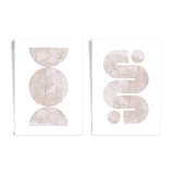 2 geometric art prints. (42x59.4cm)