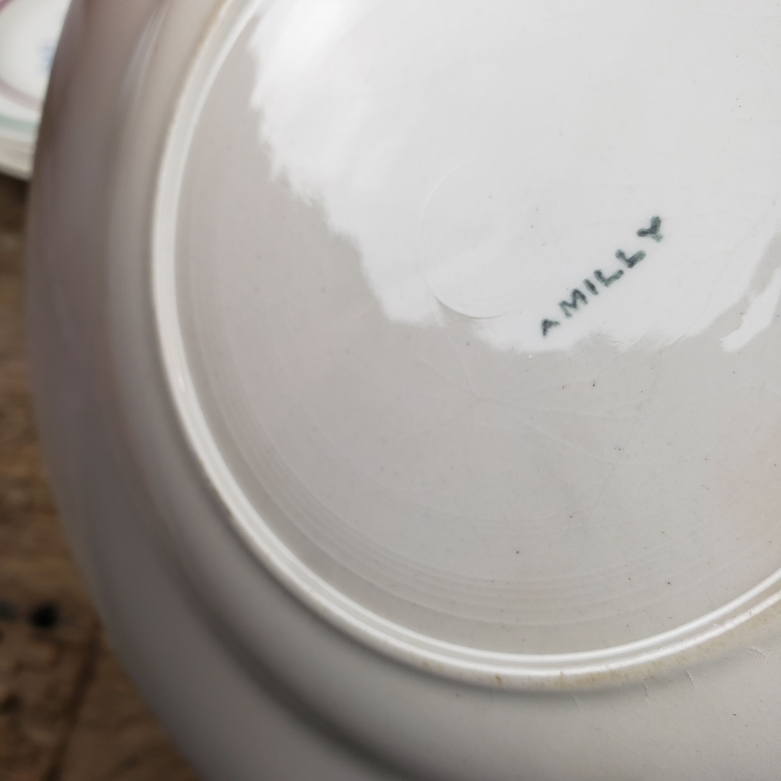Dessert plates x6 - Gien, Amilly model