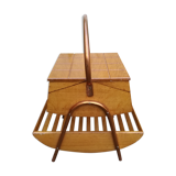 Oak and brass 50s knit worker