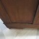 Curved showcase library carved wood 2 doors mahogany English style