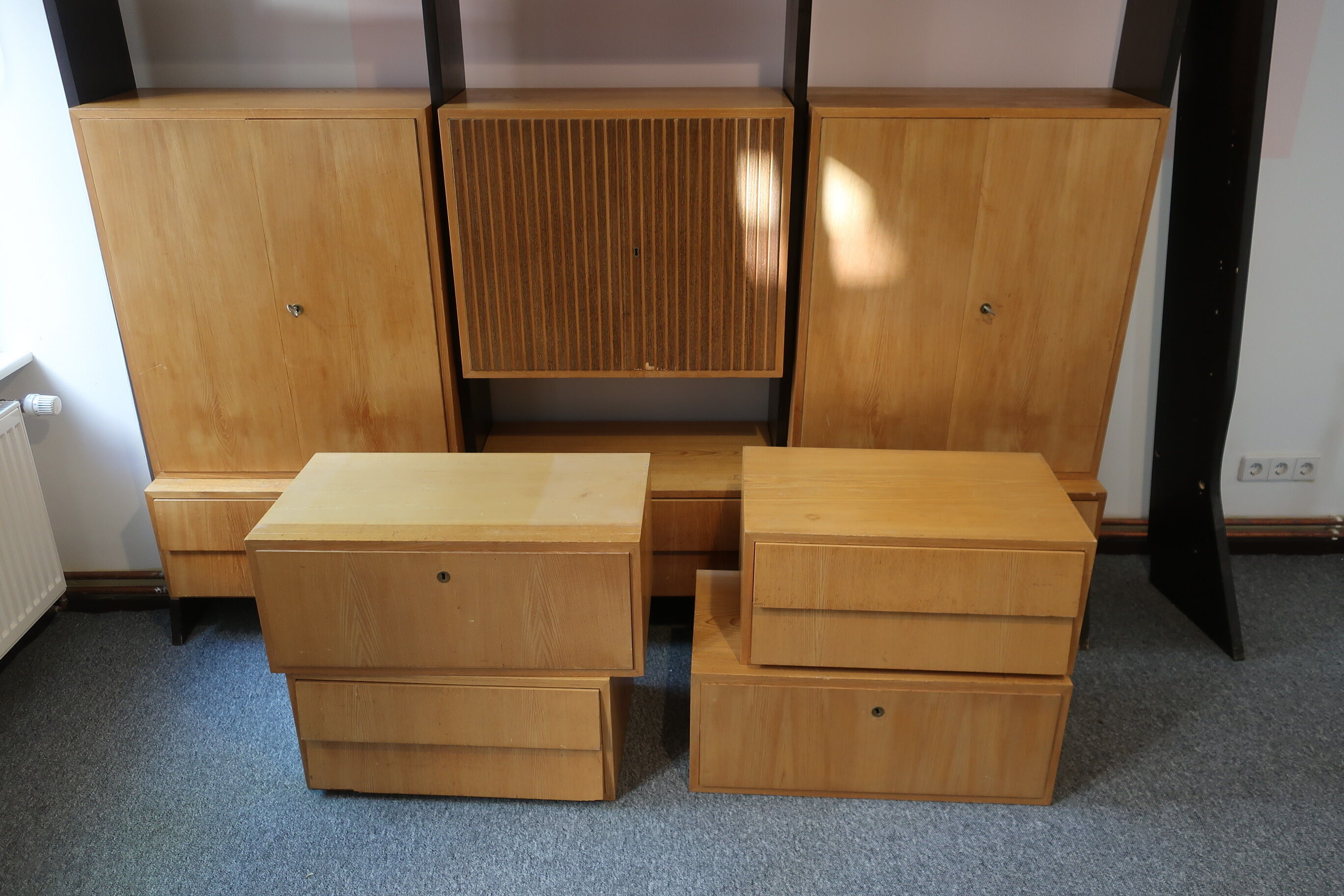 1950s foot library by designer Erich Stratmann, modular