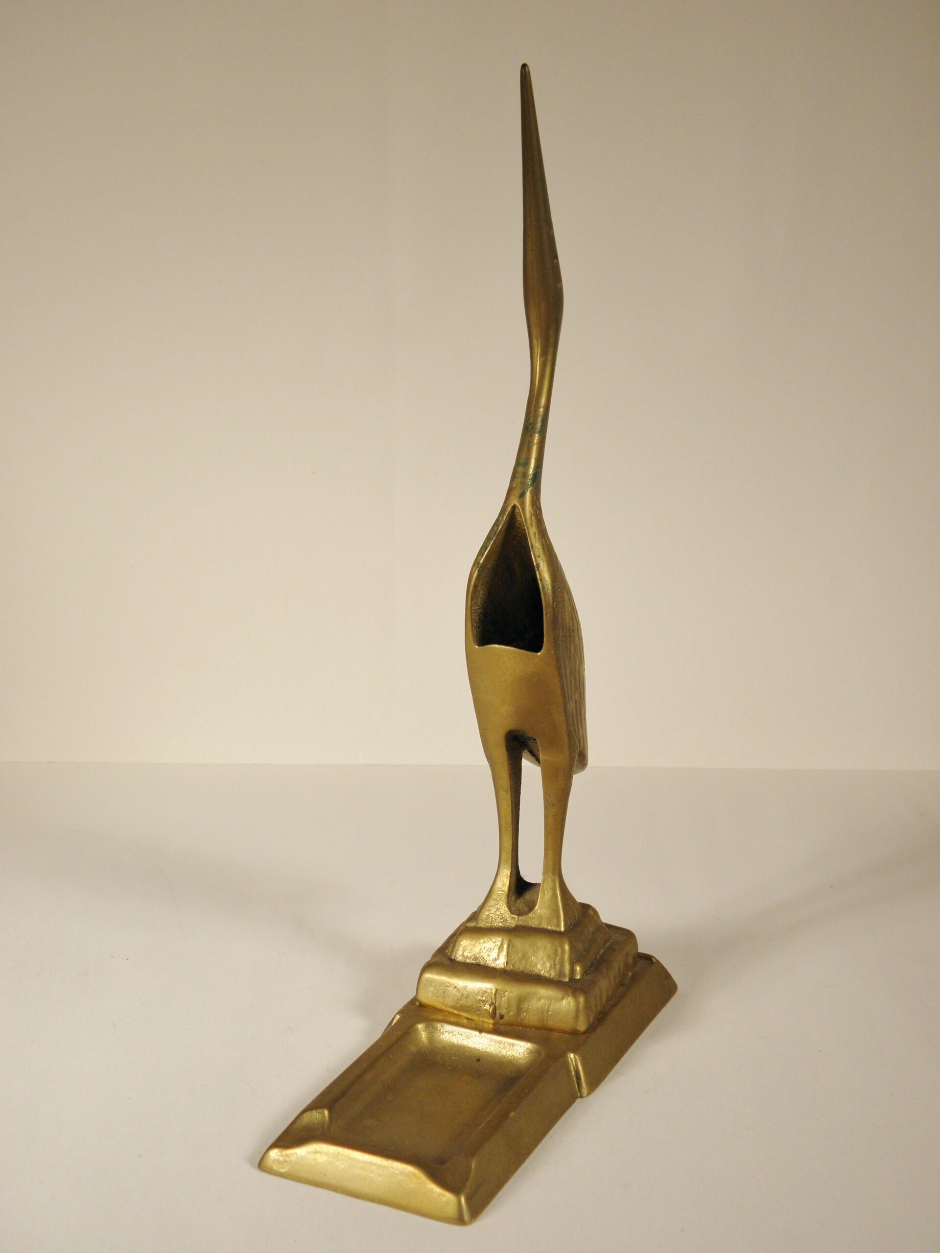 Brass "heron" ashtray