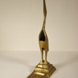 Brass "heron" ashtray