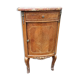 Antique side table in marquetry wood with a marble top – late 11th century