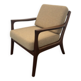 Chaise longue vintage en teck, Danemark, années 1960.