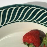 Hollow dish Digoin dark green jacquot model