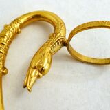 Swan neck soliflore vase in Empire style