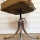 Fauteuil de Bureau Pivotant Vintage 1970 – Style Space Age Chrome & Camel