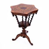 Inlaid table, France, circa 1880. After renovation.