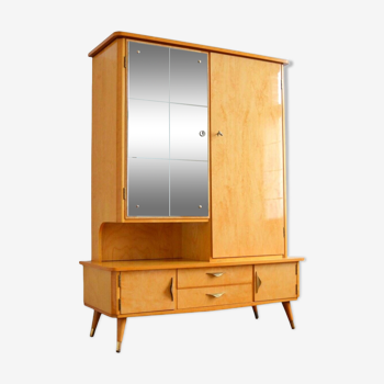 Armoire / Meuble de rangement Design 1950 vintage