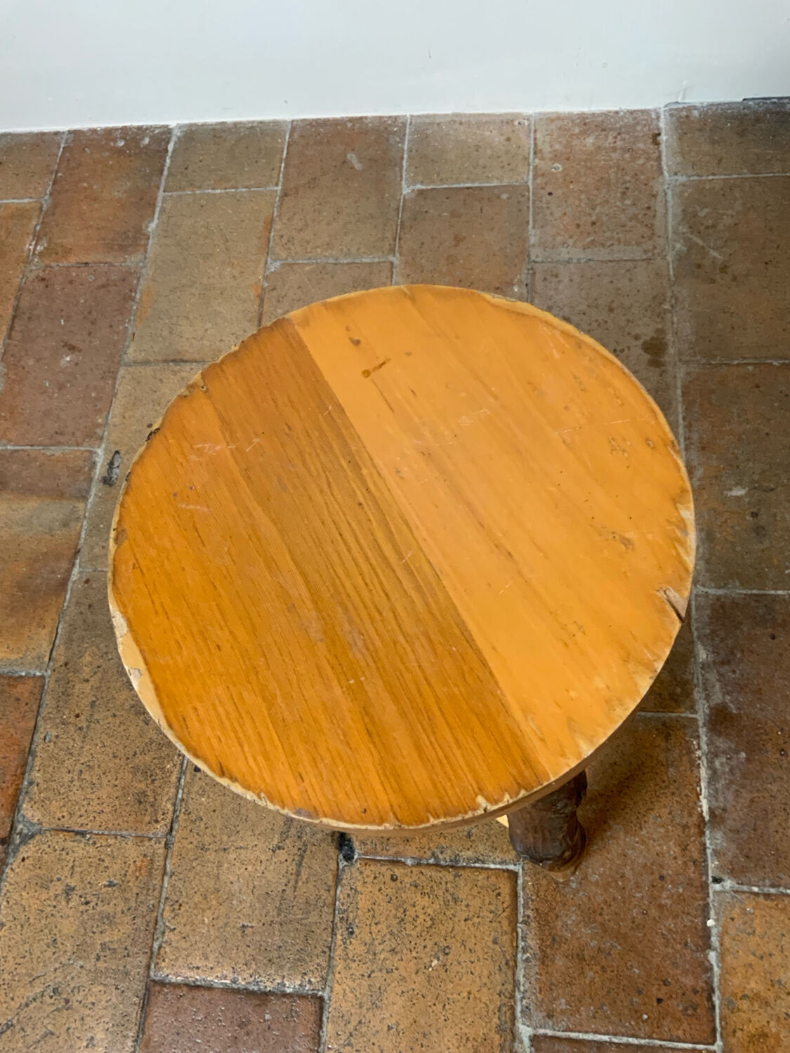 Vintage tripod stool