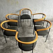 Lot de 6 chaises de salle à manger postmodernes