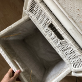 Meuble rotin blanc