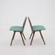 1960s set of four frantisek jirak dining chairs, czechoslovakia