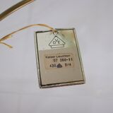 Kaiser brass lamp & amber glass