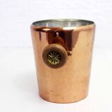 Small copper and teak ice bucket