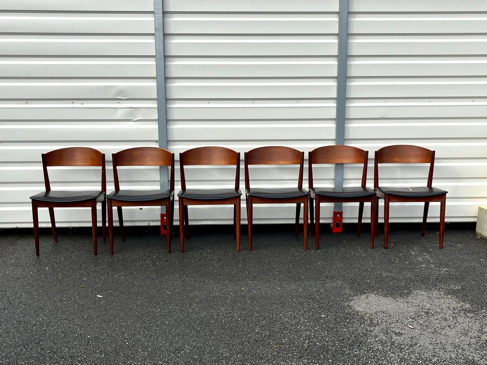 6 Chaises scandinaves JYDSK Møbelindustri