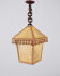 Large suspension lantern in parchment and trimmings, France, 1960s