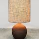 Vintage ceramic table lamp XL 'earth tones'