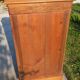 Occasional table, bedside table in solid walnut and marble, late 19th century.