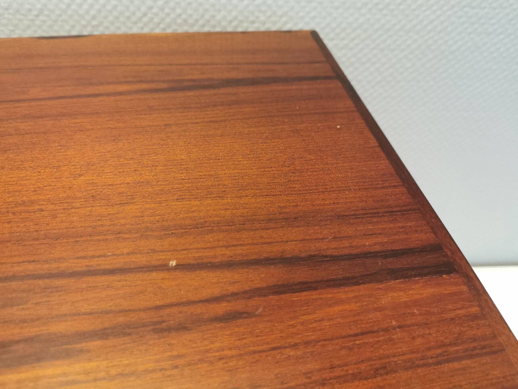 Set of two mid-century side tables in rosewood designed by bent silberg for furniture of denmark.